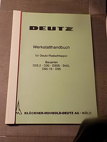 Werkstatthandbuch deutz d25 - werkstatthandbuch, d25.2