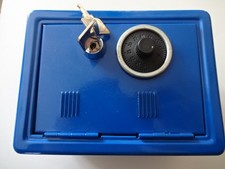 Blaue Geldkasette ( IDENA )  - ca 16 x 12 x 11 cm groß