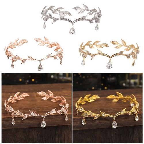 Stirnkette strass blatt - stirnkette,