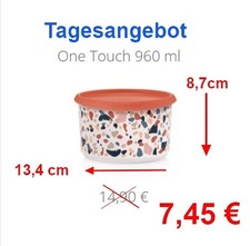 Tupperware Keksdose 960 ml NEU Ergonomica Behälter Bingo one touch