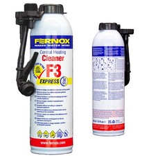 Fernox F3 Express Reiniger 400ml Aersol Dose Universal pH Neutral Entfernungsschlamm.