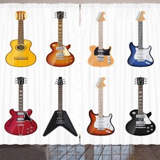 Gitarre Rustikale Gardine