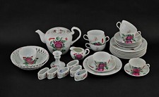 9340052-d Porzellan-Tee-Service Ostfriesische Rose Dekor Ostfriesland