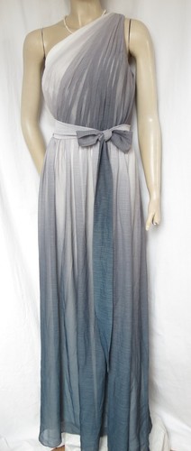 Abendkleid grau creme - 40,