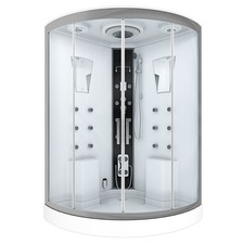 Dusche Duschkabine D26-EH-ALL Duschtempel Sauna 130x130 cm