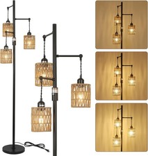 Rattan Stehlampe dimmbar