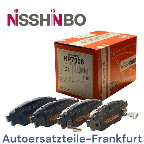 Nisshinbo bremsbeläge hinten - nisshinbo,