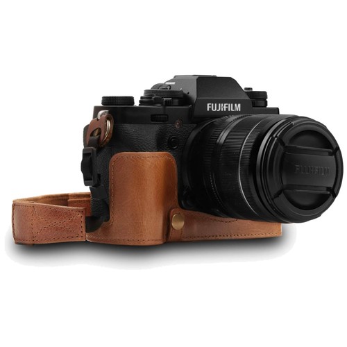 Leather camera case with - leather,