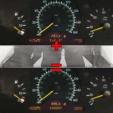 Tacho Display Pixel Reparatur Folie passend für Mercedes E-Klasse W210, S210