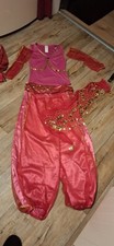 Jeanie Bauchtanzkostüm Orientalisches Kostüm S 36/38 rot pink mit Zubehör 