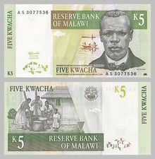 Malawi 5 Kwacha 1997 p36a unz.