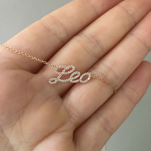 Diamant halskette mit wunsch - diamant,