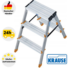 Stehleiter Doppelleiter KRAUSE 120397 Aluleiter Leiter 2X3 Doppel-Klappleiter