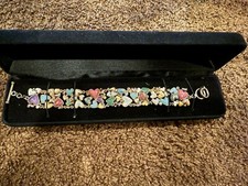 WK Whitney 925 Sterling Silber Herzen Multi Edelstein Armband 