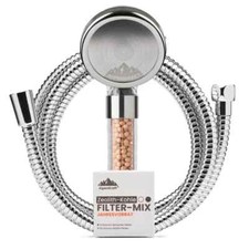 AlpenKraft Sparpaket Duschkopf Zugspitze Brauseschlauch Metall Filterperlen