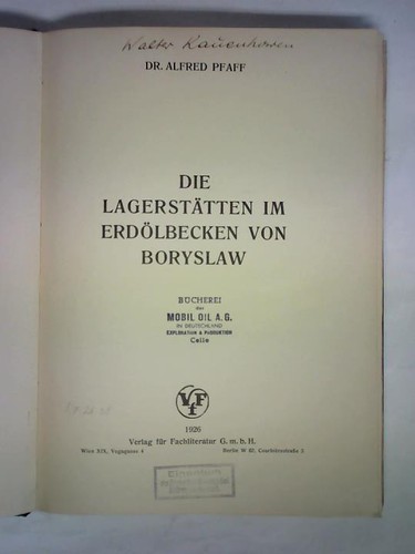 Die lagerstätten - lagerstätten, im