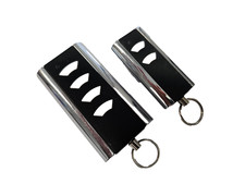 2 Normstahl Design Handsender 2-Kanal / 4-Kanal 433 Mhz Keeloq Magic *gebraucht*