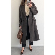 Zara Mantel Wollmischmantel mit Hahnentrittmuster Braun Gr. M Neu