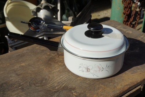 Original ddr emaille topf - emaille,