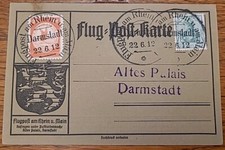 12 - Flugpost Rhein Main Karte