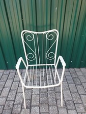 Stuhl  Gartenstuhl Metallstuhl Stuhl Terrassenstuhl Metall  Antik Shabby