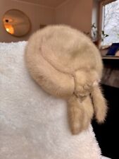 Vintage Pillbox Nerzhut – Handgefertigt von Pelze Glock Augsburg (1970er Jahre)