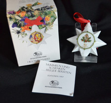 Hutschenreuther Weihnachtsstern 1997 Ole Winther Motiv:  "Turmläuten" in OVP