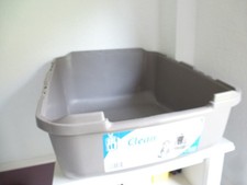 Katzentoilette ohne Abdeckung Jumbo Farbe Grau - 57x43xcm