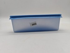 Tupperware Kuchendose Box Dreieck Gefrierbehälter Kuchenbehälter Brotdose blau