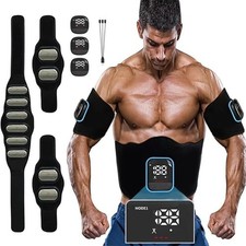Bauchtrainer EMS Trainingsgerät, Elektrostimulatoren Massagegeräte,ABS/Bauch