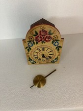 Handbemalte Pendeluhr Holz