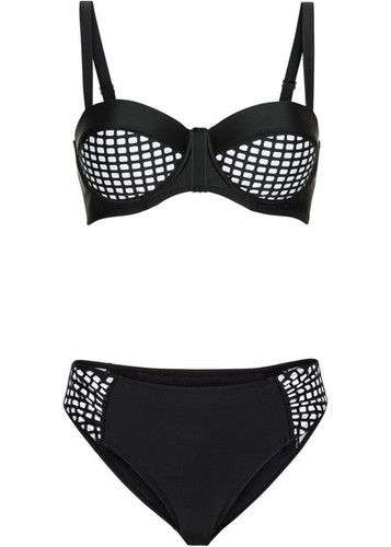 Bügel bikini schwarz - bÜgel-bikini, schwarz-weiss