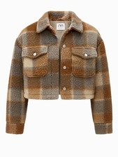 Zara teddy jacke kariert - teddy,