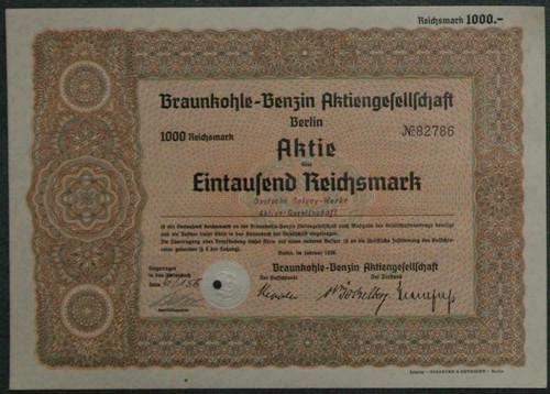 Braunkohle-Benzin