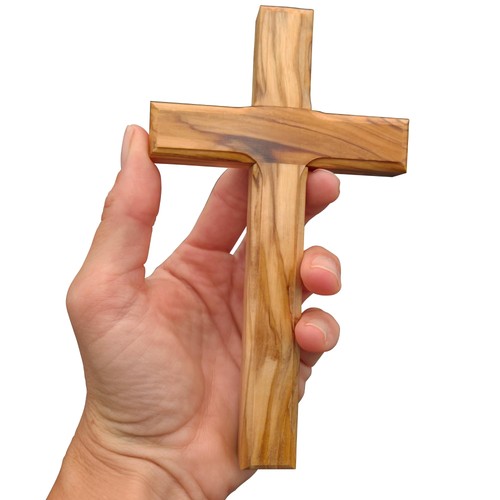 Wandkreuz aus olivenholz - wandkreuz,