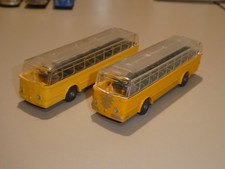 Wiking - 2 x  Büssing Trambus - gelb + melonengelb
