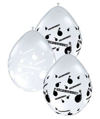 Qualatex geldbombe 5cm 5 - qualatex, 12,5cm