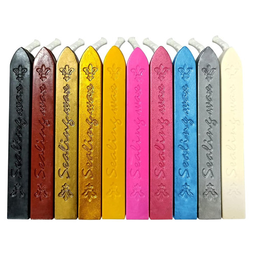Retro siegelwachs sticks 10er - sticks,