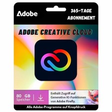 Adobe Creative Cloud All Apps | 1 Jahr Zugang| PC/Mac