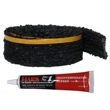 HARK Dichtung 25x4 mm / 4 m inkl. Hochtemperaturkleber Dichtband Ofendichtung
