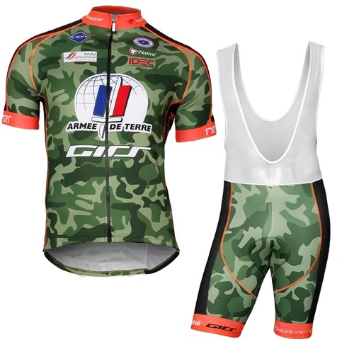 Herren radtrikot set army - set,