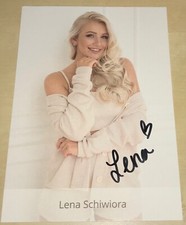 Lena Schiwiora Original signierte Autogrammkarte Autogramm Karte Model TV #12