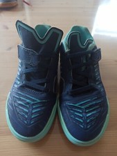 Decathlon Ginka 500 Futsal Blue Green Fußball-Schuhe Sportschuhe Größe 33 Blau