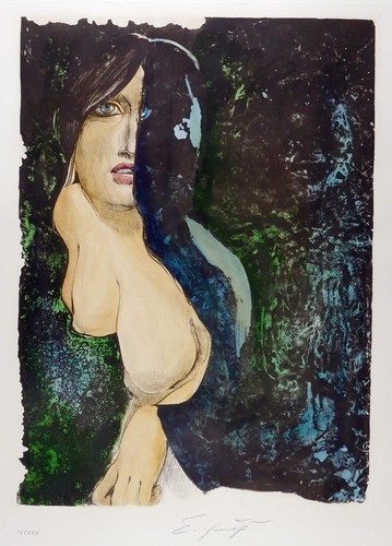 Ernst fuchs halb verdeckt - verdeckt,