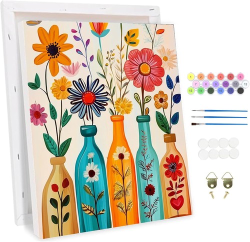 Blumen malen nach - malen, zahlen