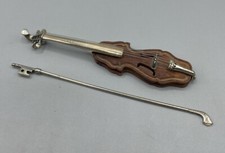 Miniatur 800 Silber Holz Geige