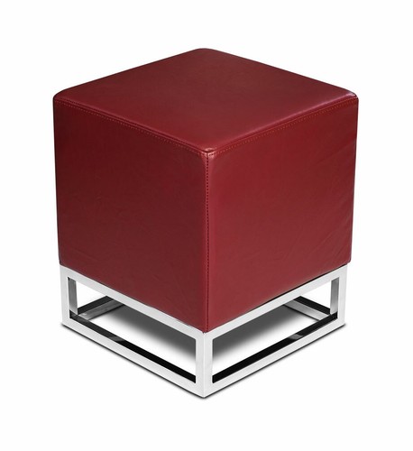 Bauhaus leder hocker - leder,