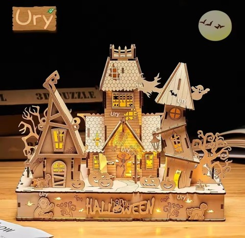 Halloween spukhaus holz - halloween,