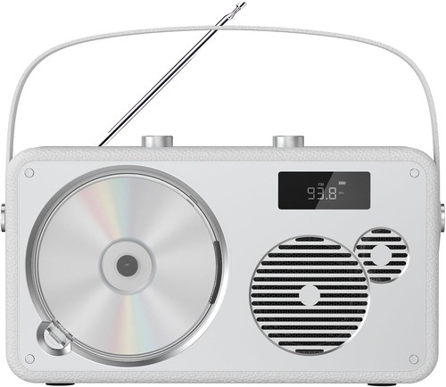 Tragbarer player boombox - tragbarer, cd-player