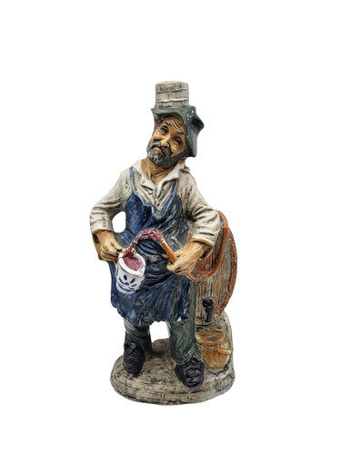 Vintage figurenflasche keramik - figurenflasche,